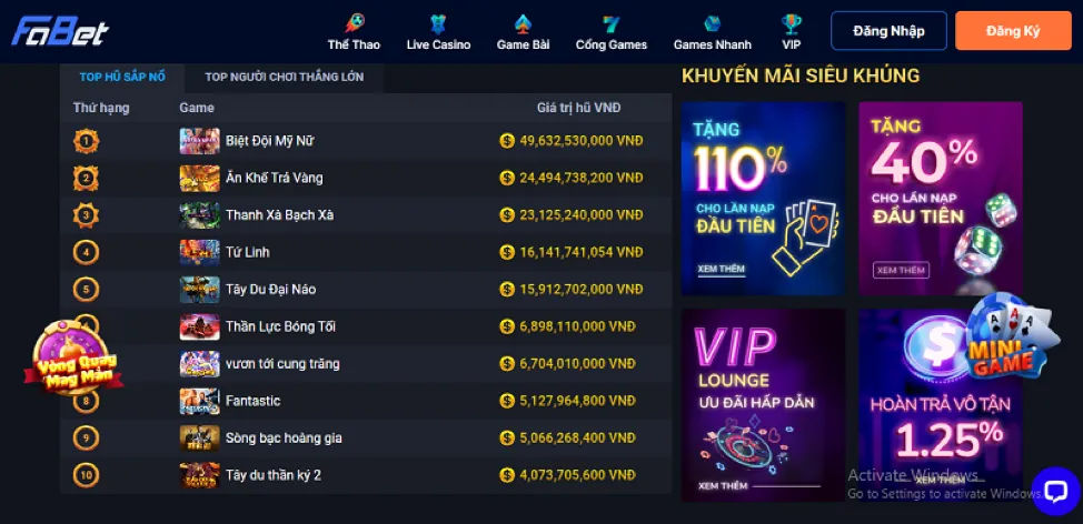 Hình ảnh các chương trình khuyến mãi tại JBO Casino